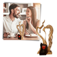 Siste dag med 50% avslag 👩‍❤️‍👨 Love Eternal Wood - Statue av et kyssende par