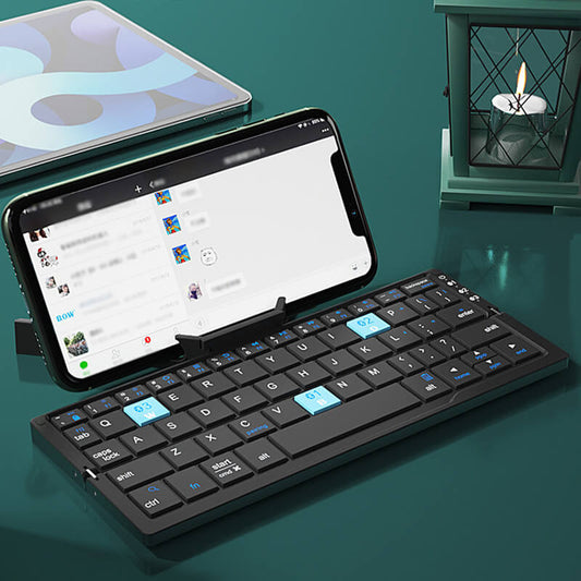 🔥SPESIALTILBUD🔥Mini-tastatur som kan brettes sammen, til mobil/nettbrett/bærbar PC