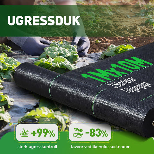 🥳Supertilbud 2026🥳💞Over 50 000 solgte eksemplarer! 🌱🏡 50 % rabatt – førsteklasses vevd ugressduk – svært god luftgjennomtrengelighet, hindrer effektivt ugressvekst og beskytter jorden. 🌿✨