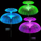 🎄✨ Magisk Solar Jellyfish-lampe | Varmt hvitt lys + regnbuefarger, vanntett 💧