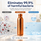 ❄️Sommertilbud: 50 % rabatt!💧Førsteklasses vannflaske laget av 100 % massivt kobber – plastfri og inspirert av ayurveda