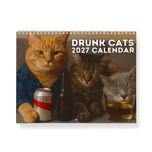 🍺🐱Fulle katter 2027-kalender