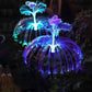 🎄✨ Magisk Solar Jellyfish-lampe | Varmt hvitt lys + regnbuefarger, vanntett 💧