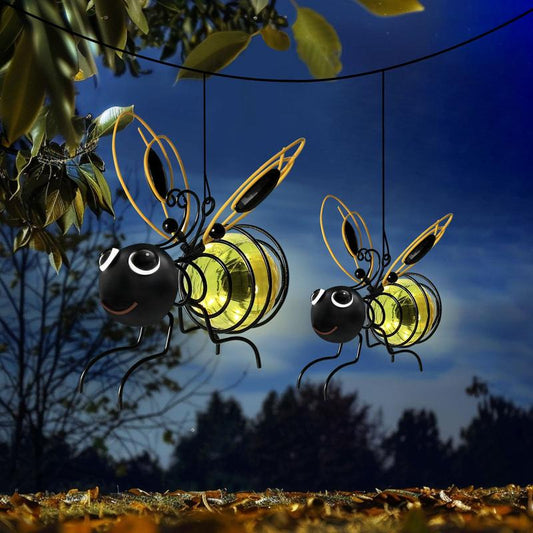 🐝Utendørs hengende solcellelampe for bier  ❤️
