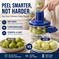 🥔 50 % RABATT! 🔪 Trådløs automatisk elektrisk skreller, multifunksjonell – skreller poteter, epler, druer, frukt, grønnsaker og hvitløk, trygg, rask og uanstrengt 🍎✨