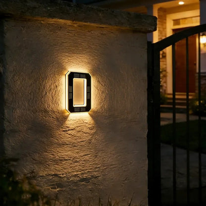 🔥Siste dag med 50 % rabatt🔥Solcelledrevne husnummer med LED-belysning, vanntette for utendørs bruk