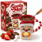 🍫 Keramisk sjokoladefondue med telys – holder sjokoladen varm, gaffelåpning, juletema. Perfekt for koselige kvelder! ✨🎄