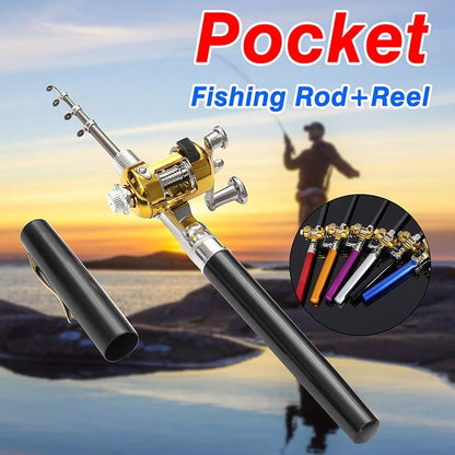 🔥Pocket fiskestang Flott for din reise og neste eventyr!