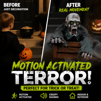 🔥🎃Halloween-karneval!!!💀 Gratis frakt 🔥 Halloween-skrekkfigur: Kravlende spøkelse