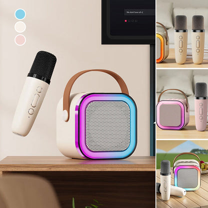 🔥HOT SALE 50% OFF -🎁Mini karaokemaskin med trådløse mikrofoner