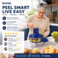 🥔 50 % RABATT! 🔪 Trådløs automatisk elektrisk skreller, multifunksjonell – skreller poteter, epler, druer, frukt, grønnsaker og hvitløk, trygg, rask og uanstrengt 🍎✨