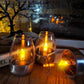 6Pack solenergi-telys Utendørs flammeløse flimrende IP65 vanntette bordlamper LED-stearinlys med skumring-til-daggry-sensor for lanterner, hager, camping, fester, hjemmedekorasjoner, varme farger