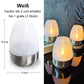 6Pack solenergi-telys Utendørs flammeløse flimrende IP65 vanntette bordlamper LED-stearinlys med skumring-til-daggry-sensor for lanterner, hager, camping, fester, hjemmedekorasjoner, varme farger