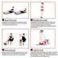 💪 Hjemmegym – pedal treningsapparat med motstandsbånd – helkroppstrening for sit-ups, yoga og mage