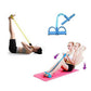 💪 Hjemmegym – pedal treningsapparat med motstandsbånd – helkroppstrening for sit-ups, yoga og mage