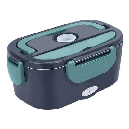 🍱 BLITZTILBUD: 50 % RABATT! 🔌 Bærbar elektrisk 2-i-1-matboks (60 W) – dobbel spenning (12 V/230 V), 1,5 l rustfritt stål og rask oppvarming ✨