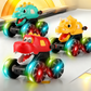 🦖🚙Trykk og gå dinosaurlekebil med lys🎁