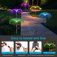 🎄✨ Magisk Solar Jellyfish-lampe | Varmt hvitt lys + regnbuefarger, vanntett 💧