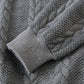 🔥Tilbud om nye ankom-Herre Casual Halv Zip Kabelstrikket Genser