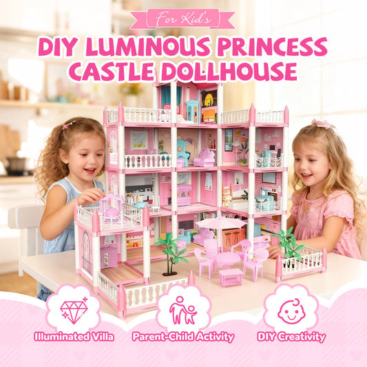 📢📢50 % RABATT!!⏰DIY-dukkehus: Et lysende prinsesseslott