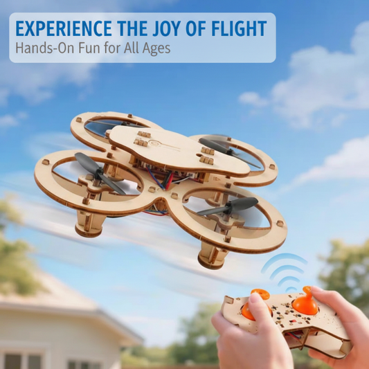 ✈️DIY-byggesett for barn: Tre-drone 🎁💥