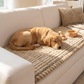 🛋️ 50 % RABATT! ⏰ Vattert sofa-pute i kordfløyel – Sklisikker underside, kordfløyel av høy kvalitet og enkel å rengjøre 🧵