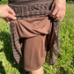 Bohemisk V-hals rysjet mesh maxikjole👗