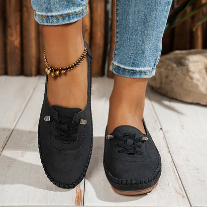 Komfortable, uformelle loafers for kvinner