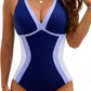 🥇2026 NEW TYPE 50% OFF🏖️👙Women's Color Block Shapewear One Piece Swimsuit