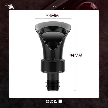 🍷 50 % RABATT NÅ! 🧪 2-i-1 Vinbesparer – Vakuumpumpe og forsegler, Bevarer friskhet og aroma ✨