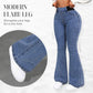 📢📢50 % RABATT!!⏰Damejeans med høy midje og stretch, flare