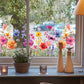 💐 Fargerik blomsterbukett vindusklistremerke 🖼️ (Klipp til størrelse fritt)