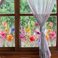 💐 Fargerik blomsterbukett vindusklistremerke 🖼️ (Klipp til størrelse fritt)