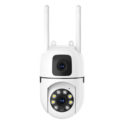 360° panorerbart og tiltbart 4K sikkerhetskamera med dobbel linse – Utendørs WiFi-overvåkingskamera