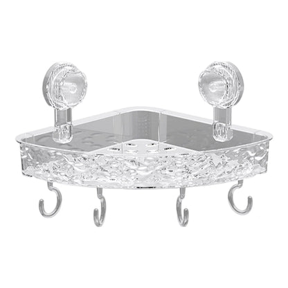 🚿✨ Veggmontert dusjstativ med sugekopp og kroker – Praktisk og slitesterk organisering for badet ditt 💧🛁