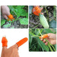 🌿👍 Tommelfingerkniv til hagearbeid – Fingerkniv i rustfritt stål til høsting av grønnsaker, frukt og blomster