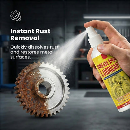 🛠️🔥Kjøp 2, få 1 gratis🔥⚡ Allsidig rustfjerner og smørespray – Umiddelbar løsning på knirking – Gjenoppretter metallverktøy – Langvarig beskyttelse 🧴