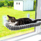 💐50 % rabatt! Hengende katteseng med sugekopper – la katten nyte solen ☀️😺【Spesialpris】