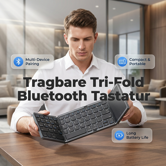 🔥50 % rabatt i en begrenset periode💥Sammenleggbart Bluetooth-tastatur med touchpad--⌨️Mer effektiv inntasting på kontoret✨