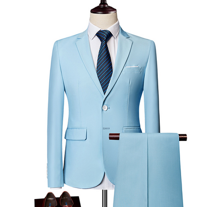 ✨👔50 % RABATT + GRATIS FRAKT🔥 2-delt herredress i moderne passform