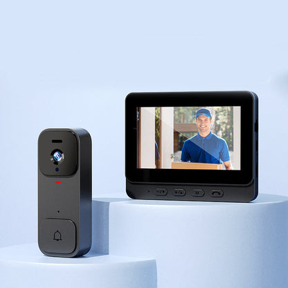 ⏰Smart videodørklokke med 4,3-tommers skjerm – toveis lyd, nattesyn, vidvinkel
