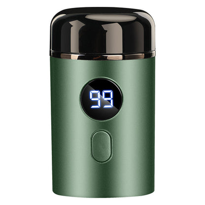Kraftig mini-elektrisk barbermaskin for menn med digitalt display