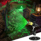 👻 Grønn laser-sumplykt | 360° justerbar Halloween-stemningsprojektor