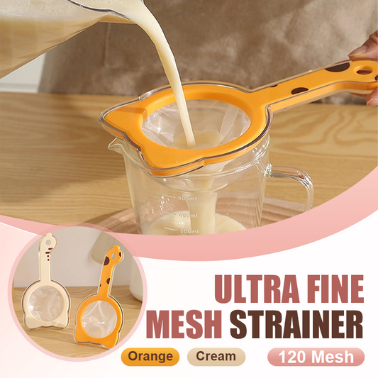📢📢50 % RABATT !! 🍳 ULTRAFIN KJØKKENSIET MED 120 MESH — Ergonomisk håndtak og avtakbart nett | Sikkert filter i næringsmiddelkvalitet ✨