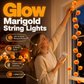 👻Halloween-spesialtilbud🎃🧡LED-lyskjede med kunstige ringblomster