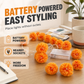 👻Halloween-spesialtilbud🎃🧡LED-lyskjede med kunstige ringblomster