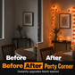 👻Halloween-spesialtilbud🎃🧡LED-lyskjede med kunstige ringblomster