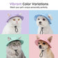 🐶🧢 Justerbar bøttehatt til kjæledyr med hull til ørene 🐾