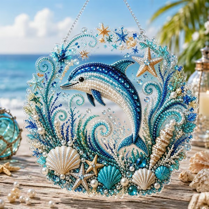 🌊 DIY-maleri med havperler – Lag din egen unike veggdekorasjon med et vakkert havtema