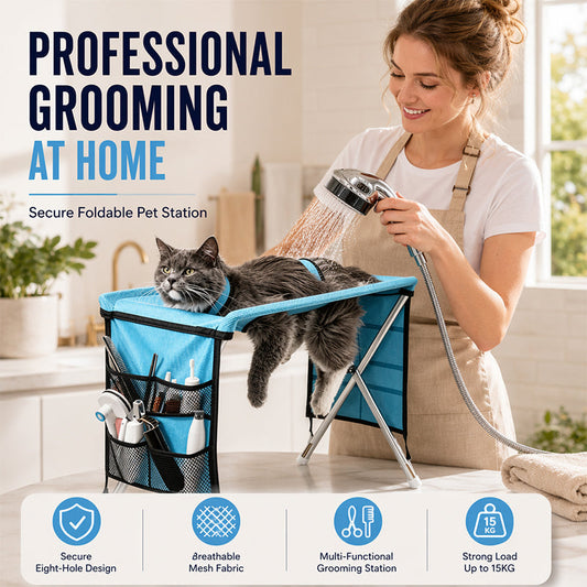 🐕🛏️ 2-i-1 sammenleggbar pleieseng for kjæledyr – 50 % RABATT! Pleiebord + koselig seng i ett – bærbar, enkel å rengjøre og perfekt for hjemmebruk og på reise 🔥💪✨
